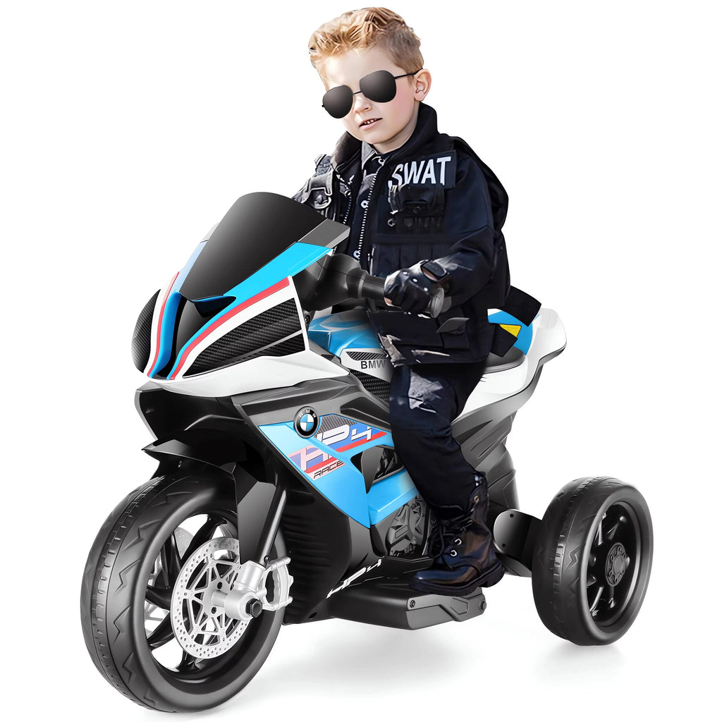 12V White 3 Wheels Kids Ride on Motorcycle G991