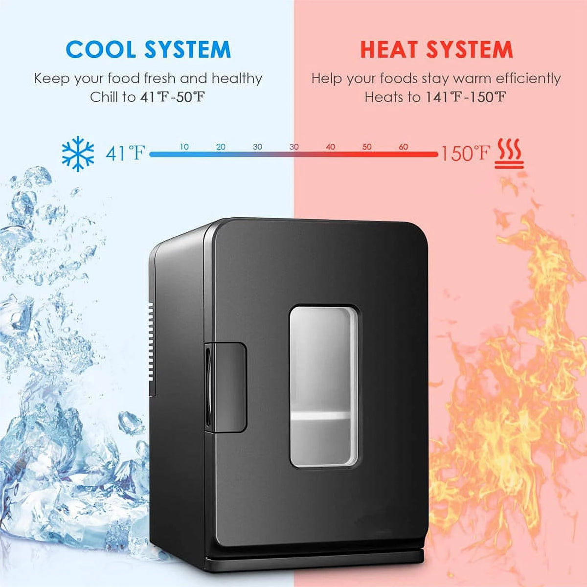 15 L Portable Cooler & Warmer Mini Fridge B57471