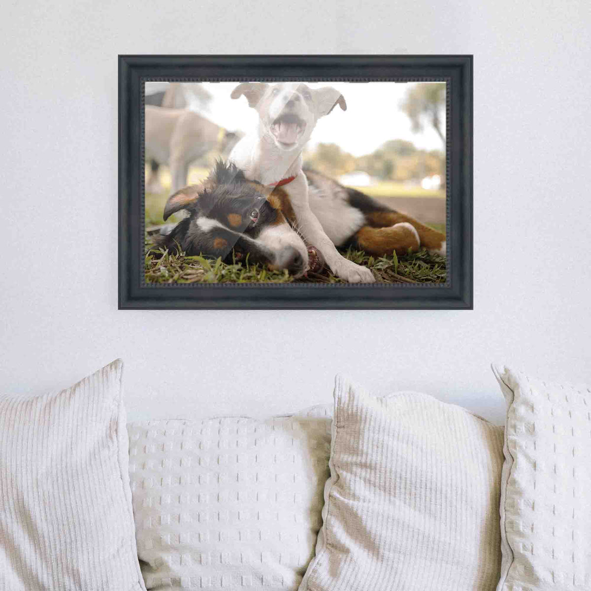 6x9 Black Real Wood Picture Frame L29519