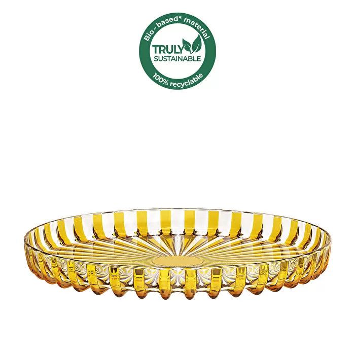 Round Tray Amber O54663