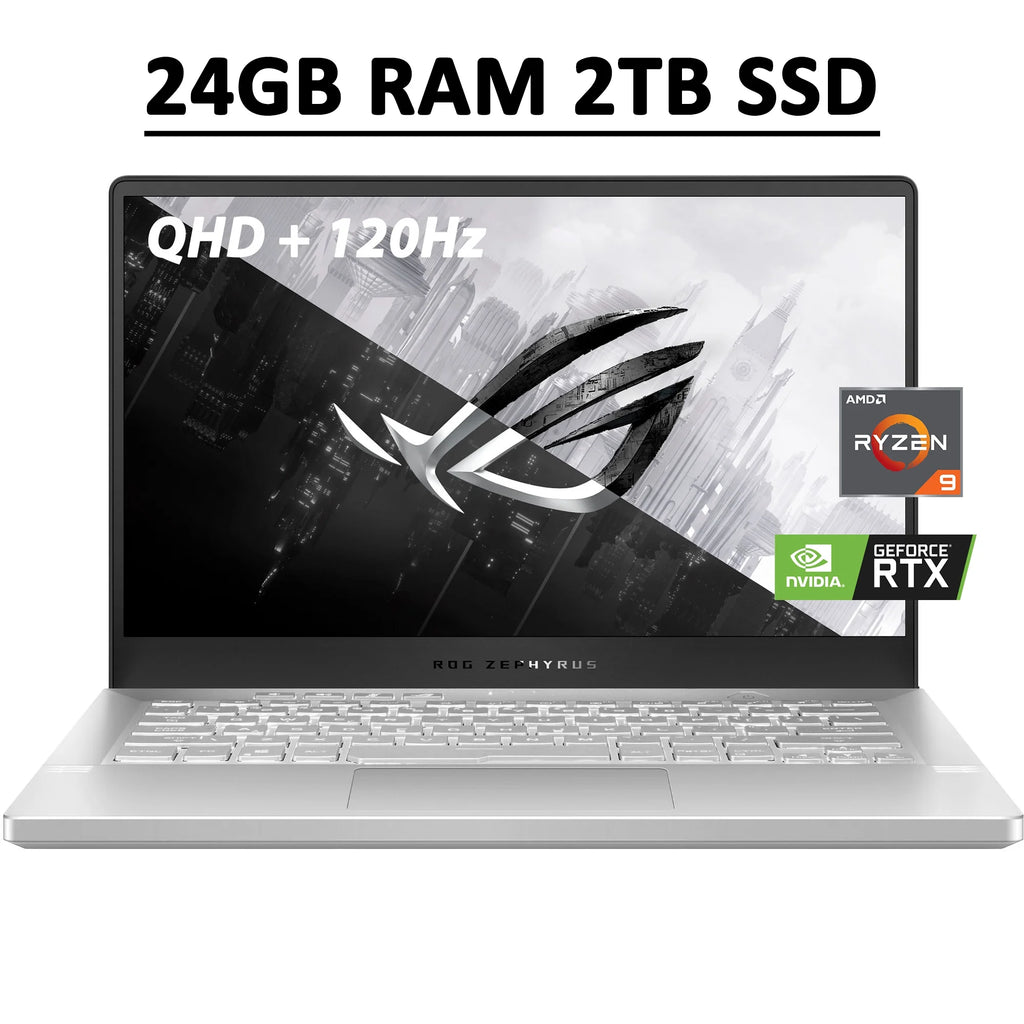 14" QHD 120Hz IPS Gaming Laptop, AMD Ryzen 9, 24GB RAM, 2TB SSD, RTX 3060 P216068