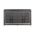 Metallic Gray 8 Drawer Wood Dresser U5285