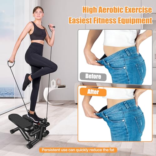 Hydraulic Fitness Stepper with LCD Monitor D6328