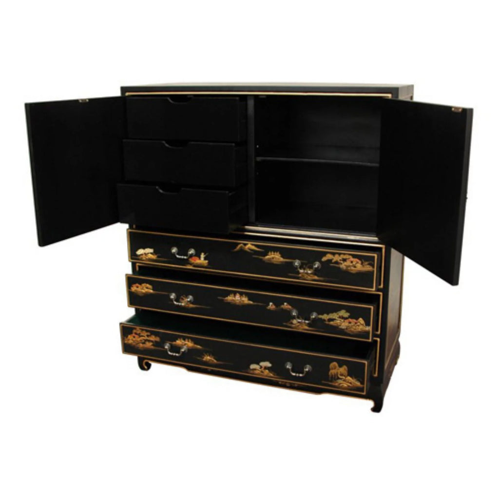 Black Lacquer Dresser R7120