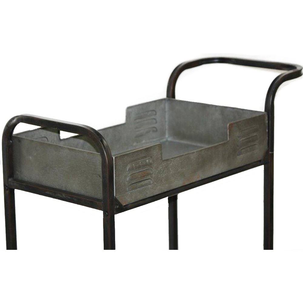 Industrial Metal Bar Cart H989174