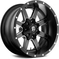 Black Wheel with Matte Milled Accents, 20 x 10 inches R17944