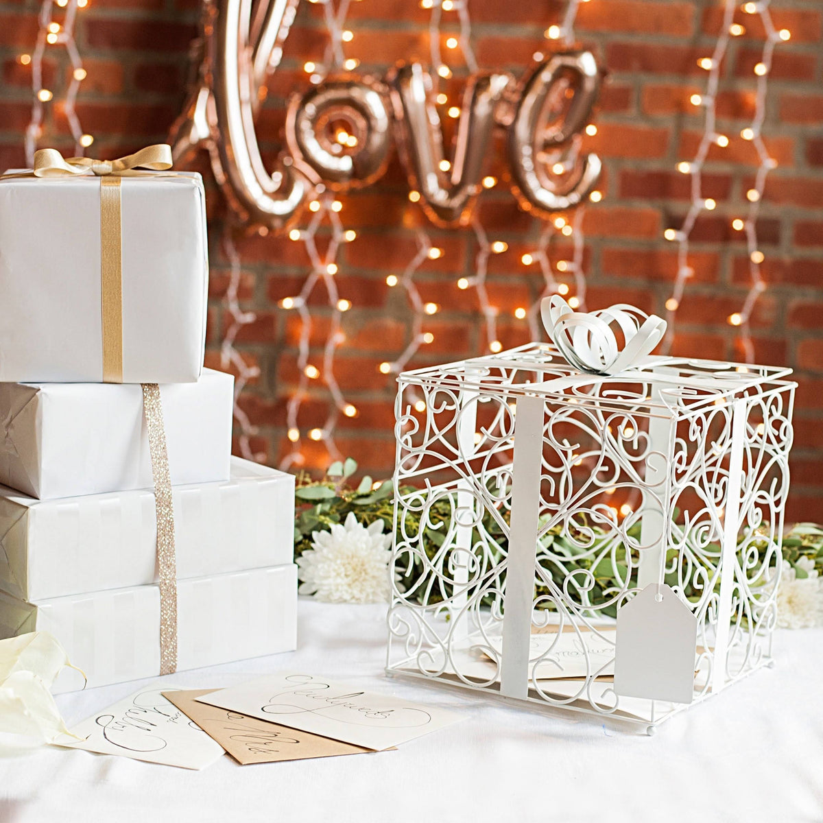White Reception Card Holder L194790