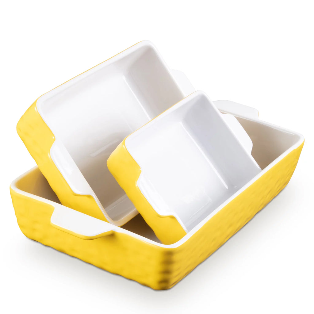 Ceramic Rectangular Baking Dish Set of 3 W67791