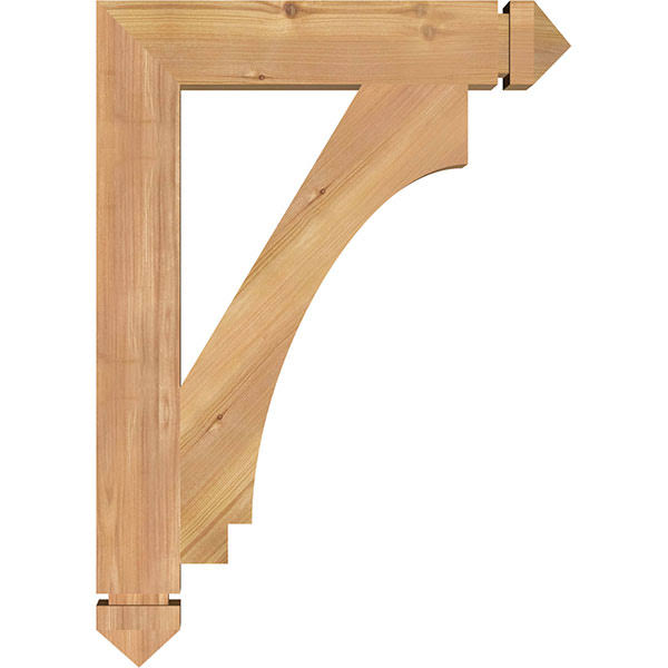Imperial Arts & Crafts Smooth Bracket, Western Red Cedar O5432