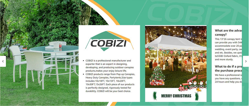 13x26 Heavy Duty Canopy Party Tent with Side Walls Blue O3762