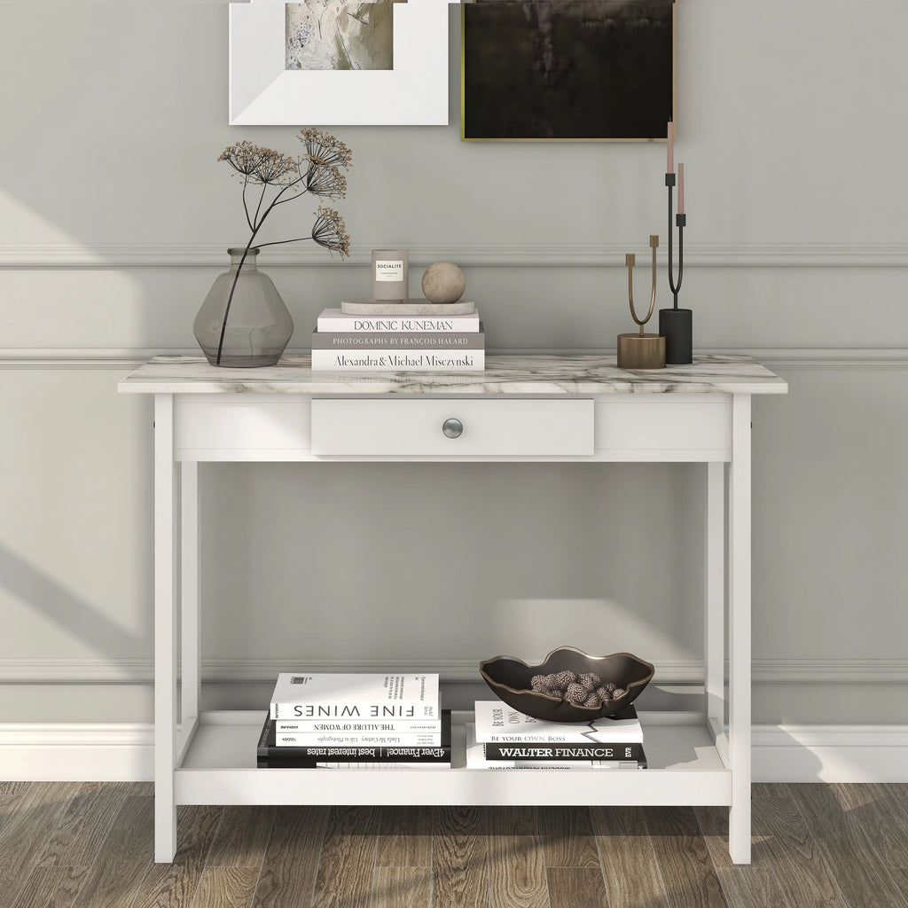 White Wood Sofa Table Z6748