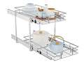 2 Tier Slide Out Cabinet Drawers, 11" W x 21" D K9610