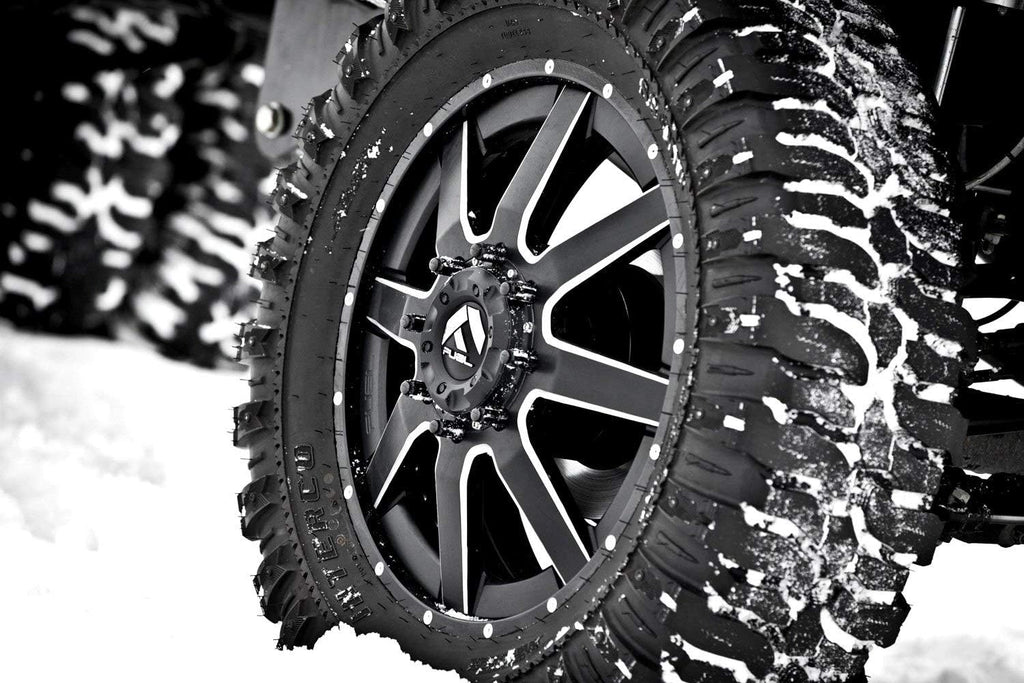 Black Wheel with Matte Milled Accents, 20 x 10 inches R17944