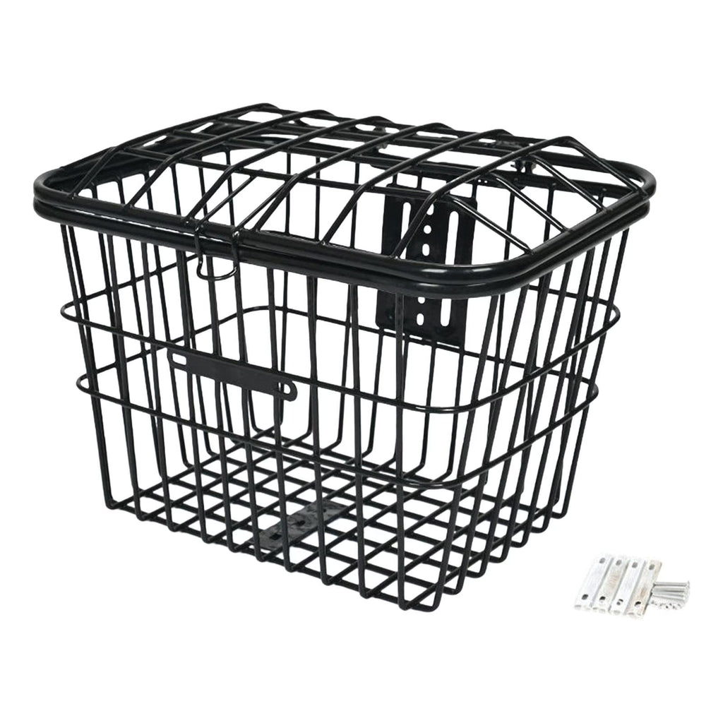 Metal Wire Storage Basket with Cover Y3848