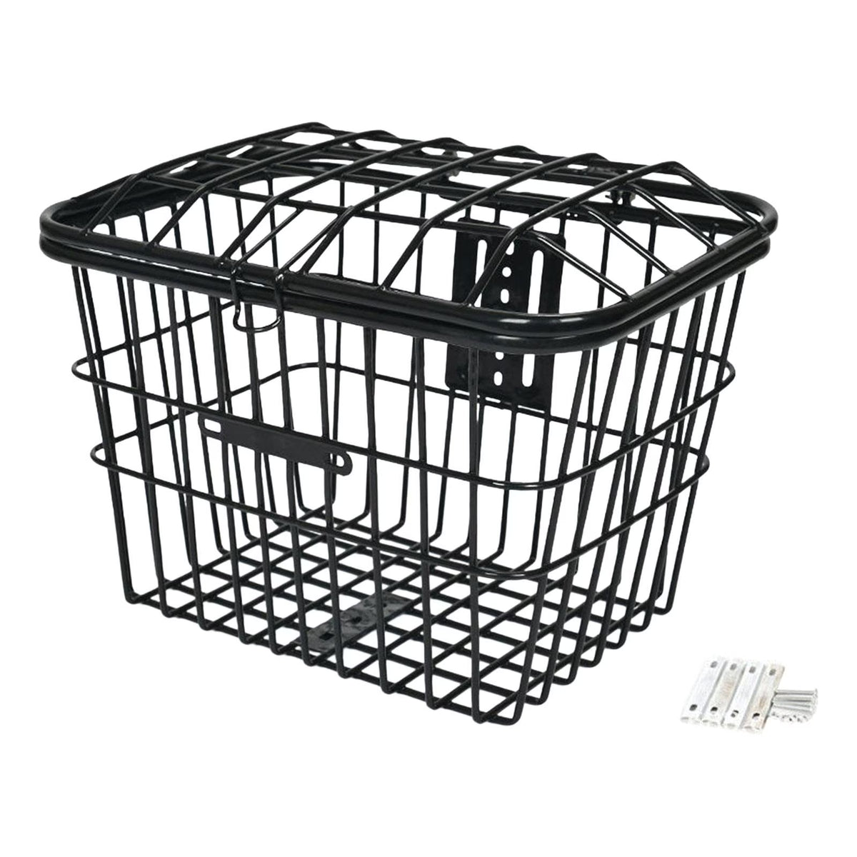 Metal Wire Storage Basket with Cover Y3848