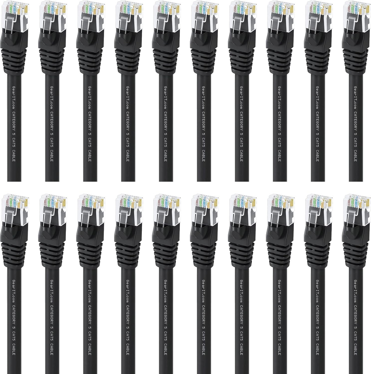 Cat5e Ethernet Patch Cable 6 Feet Black S775