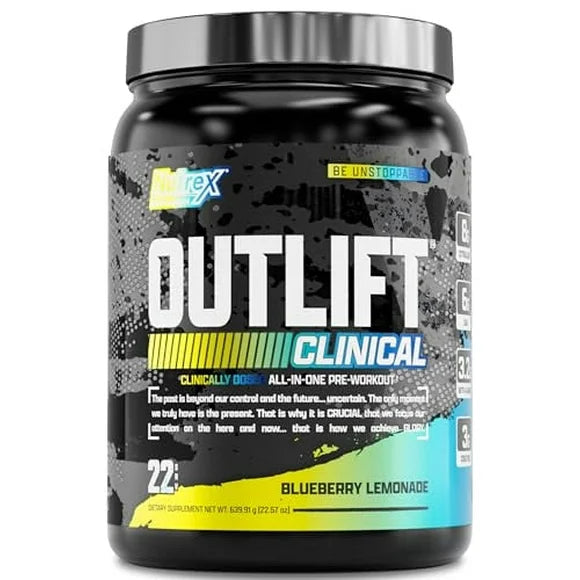 Pre Workout Powder with Creatine, Citrulline, BCAA, 22 Servings, Blueberry Lemonade J806051