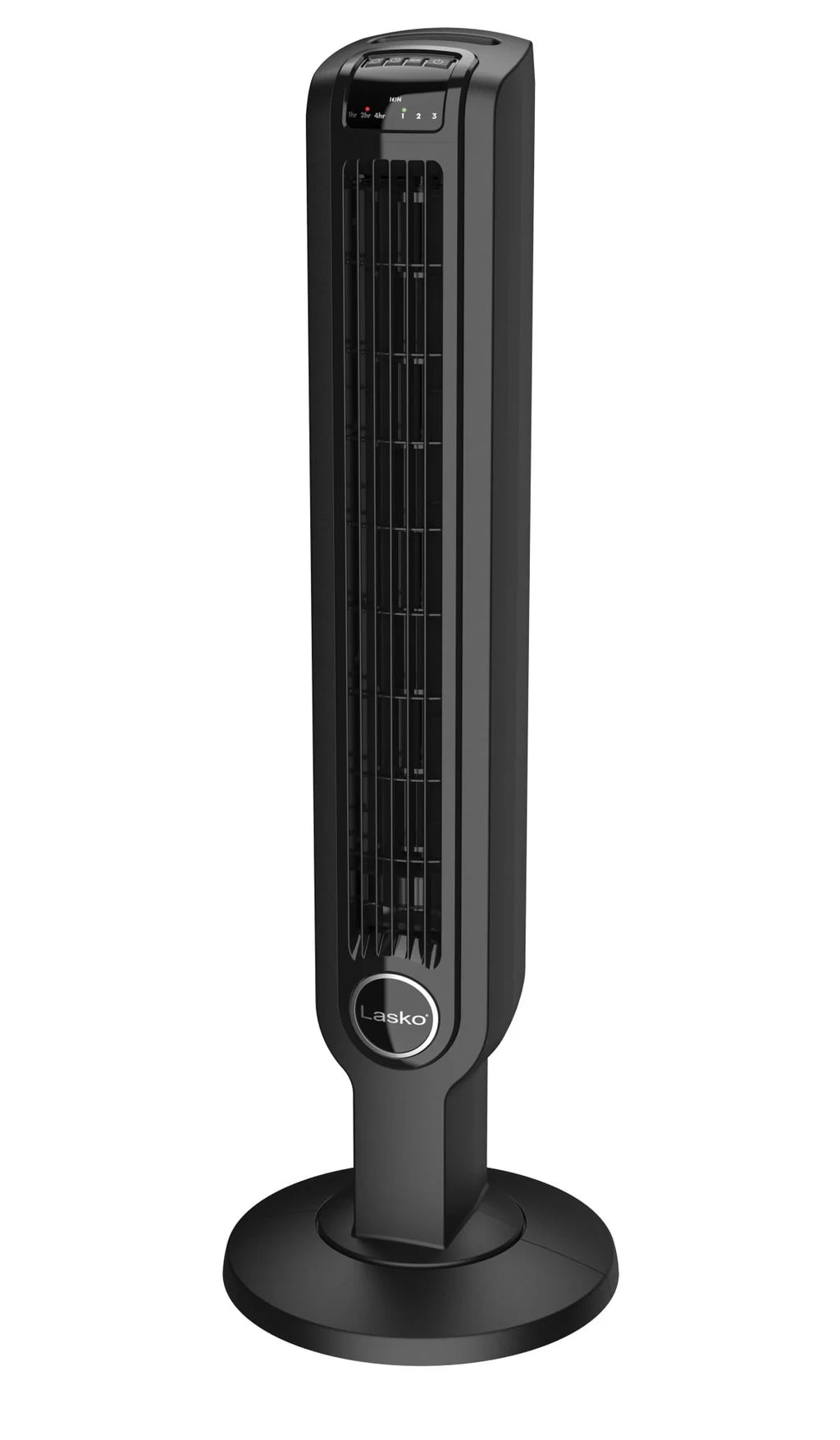 Black 3-Speed Oscillating Tower Fan with Remote B6669