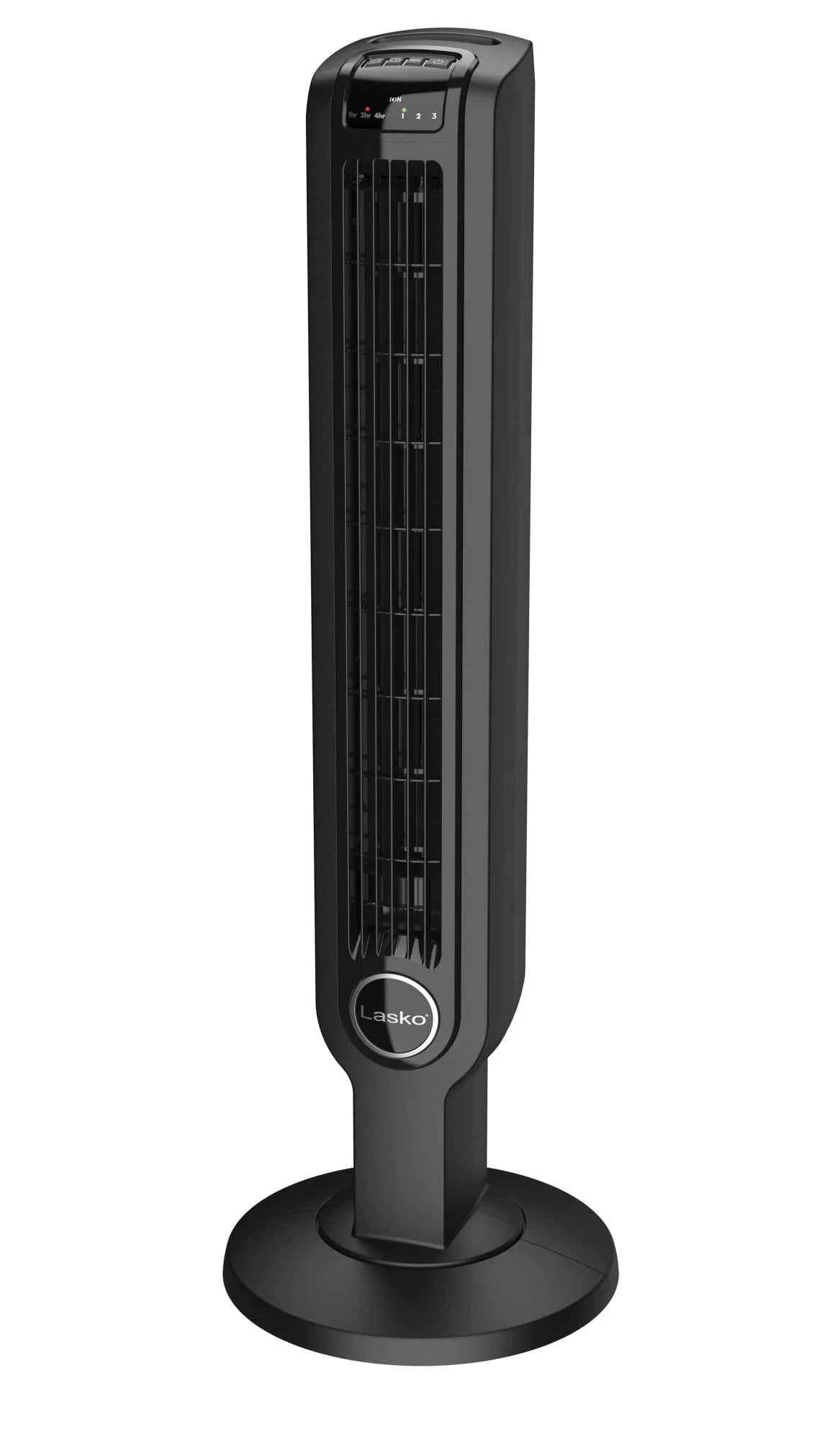 Black 3-Speed Oscillating Tower Fan with Remote B6669