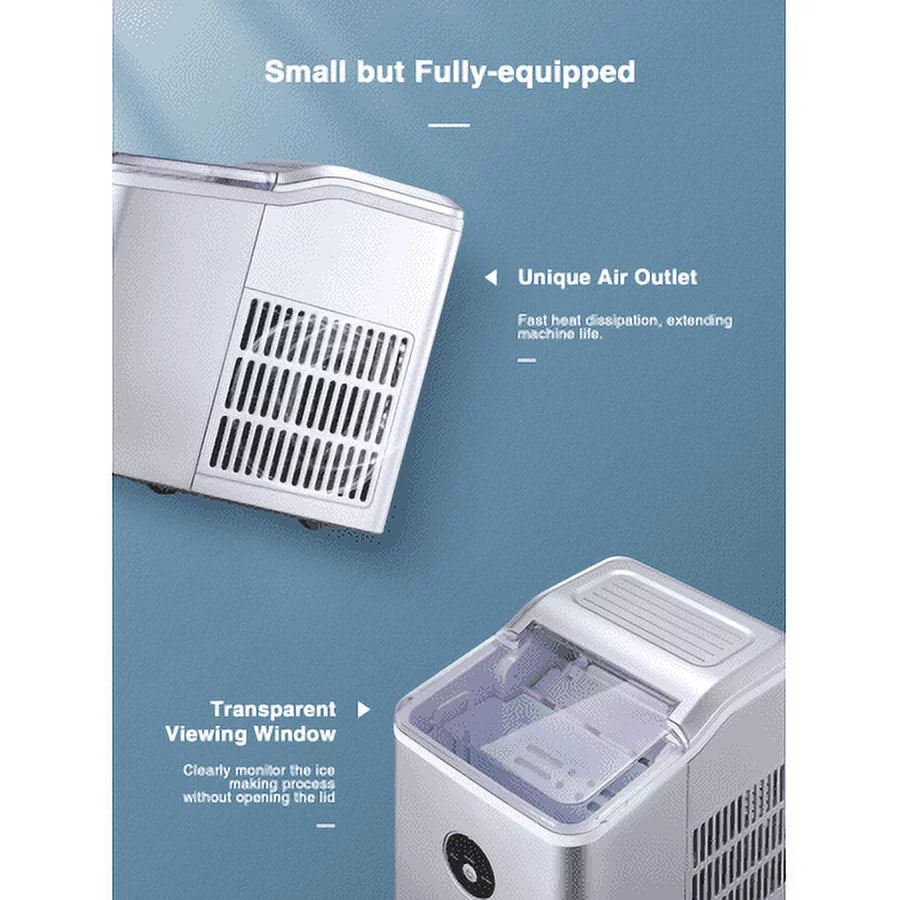 Countertop Ice Maker 28 lbs 2L with Scoop and Basket J83753