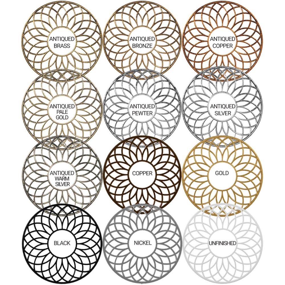 24x22OD x 8 3/4x22ID PVC Pierced Ceiling Medallion D16695