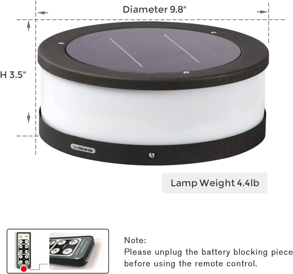 Outdoor Solar Post Cap Light N366
