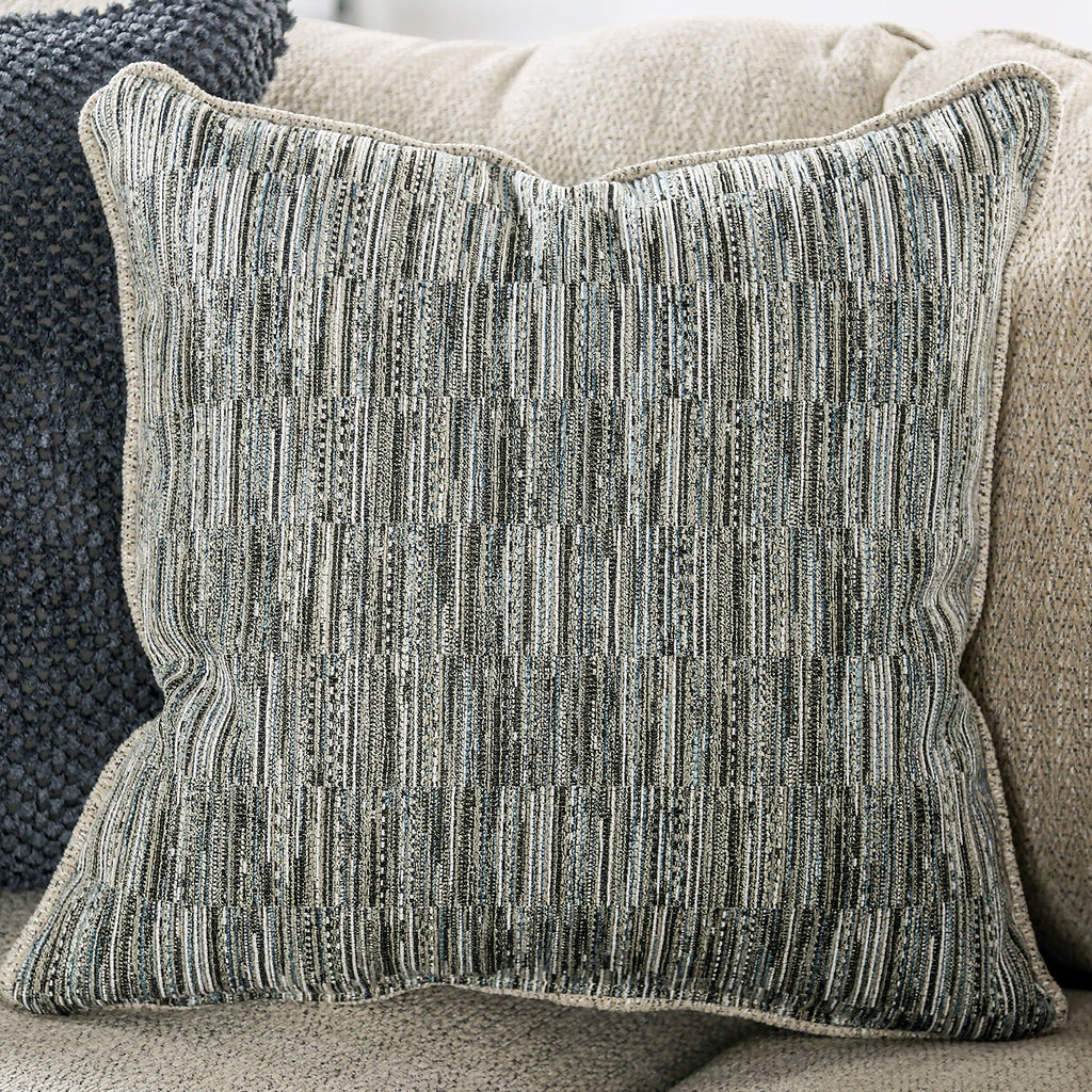 Cream Chenille Padded Loveseat E700