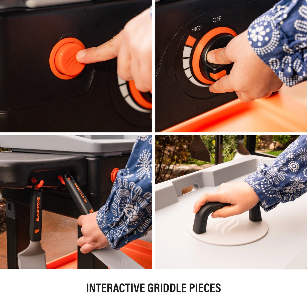 Toy Griddle Play Set with Plastic Cooking Utensils, 7-Piece V66877