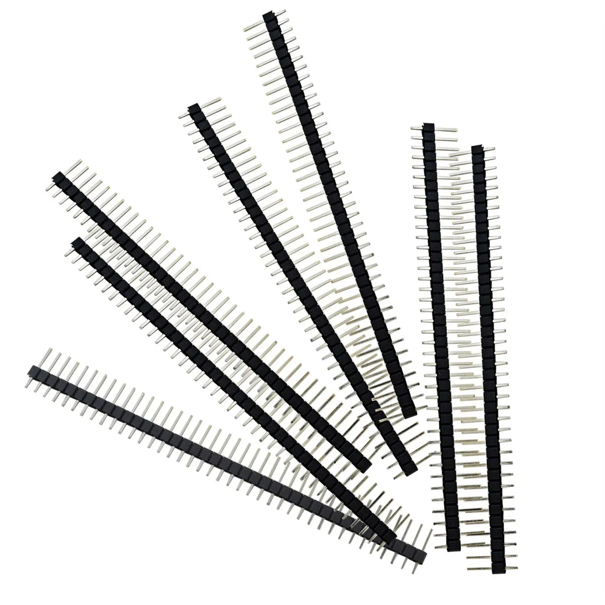 100pcs Male Header Pins Straight Single Row 40 Pin 0.1 Inch 2.54mm Connector D699