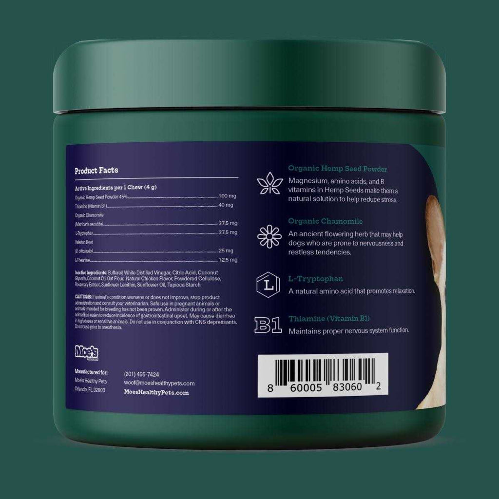 Hemp Calming Chews for Dogs V9848