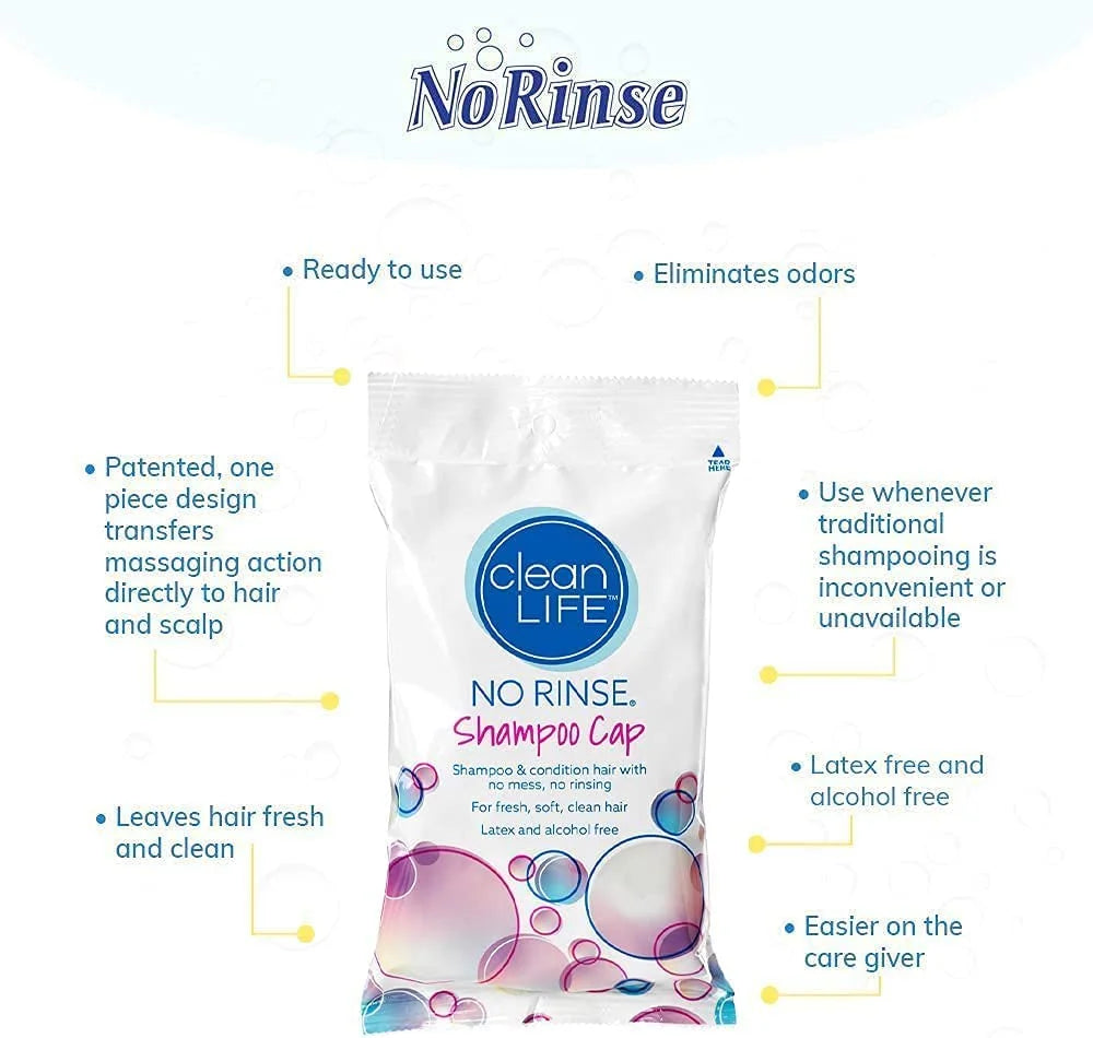 No Rinse Shampoo Cap (5-Pack) A569