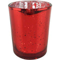 100pcs Speckled Red Mercury Glass Votive Candle Holder C4106