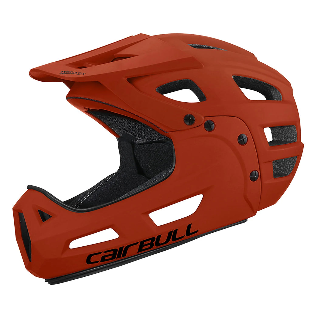 Full Face Bike Adult Cycling Helmet with Detachable Chin Guard and Visor U48998