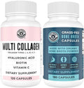 Multi Collagen Capsules with Biotin and Organic Bone Broth Capsules E630537