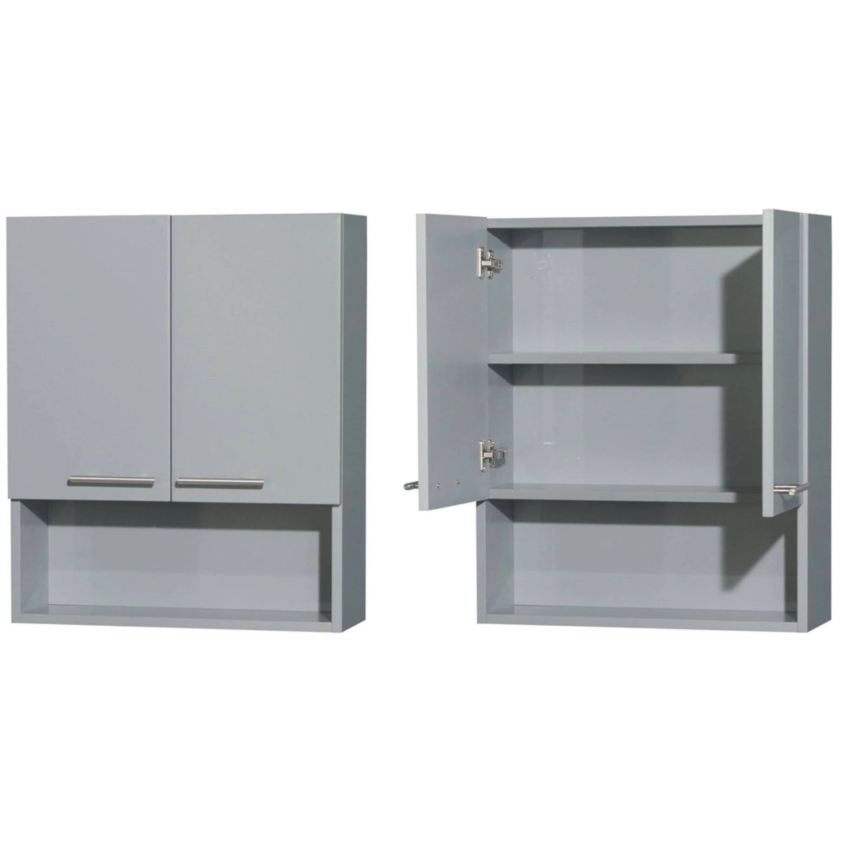 Dove Gray Wall-Mounted Storage Cabinet H654789