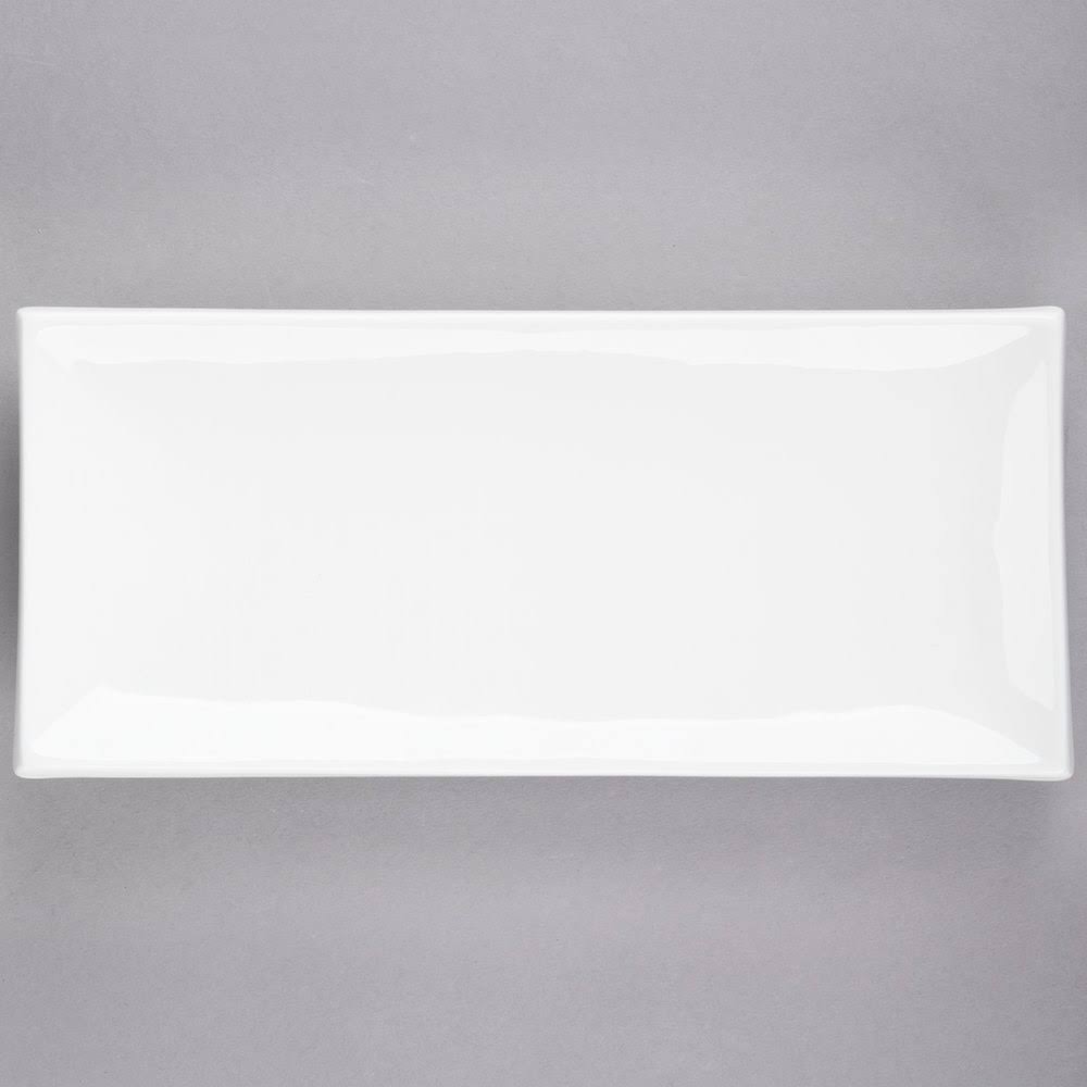 Porcelain Rectangular Thick Platter 11-1/2in. x 5-1/4in. E2465