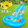 32.8FT Inflatable Water Slide with 2 Racing Lanes Z854