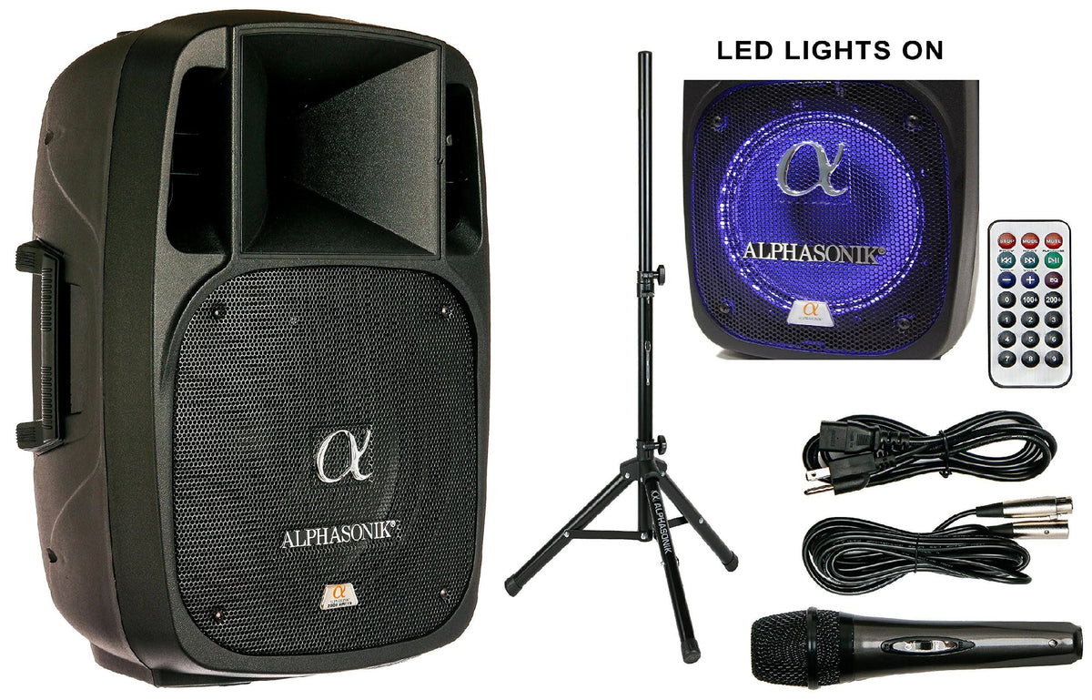 12x22 Powered 2000W Pro DJ Amplified Loud Speaker Bluetooth I956