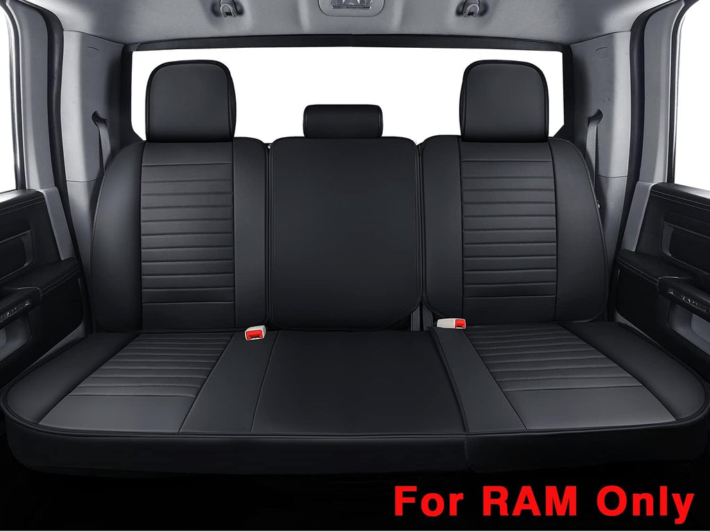 Black Waterproof Faux Leather Front Seat Covers M797608