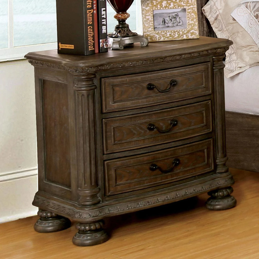 Natural Solid Wood King Bedroom Set 3pcs M71239