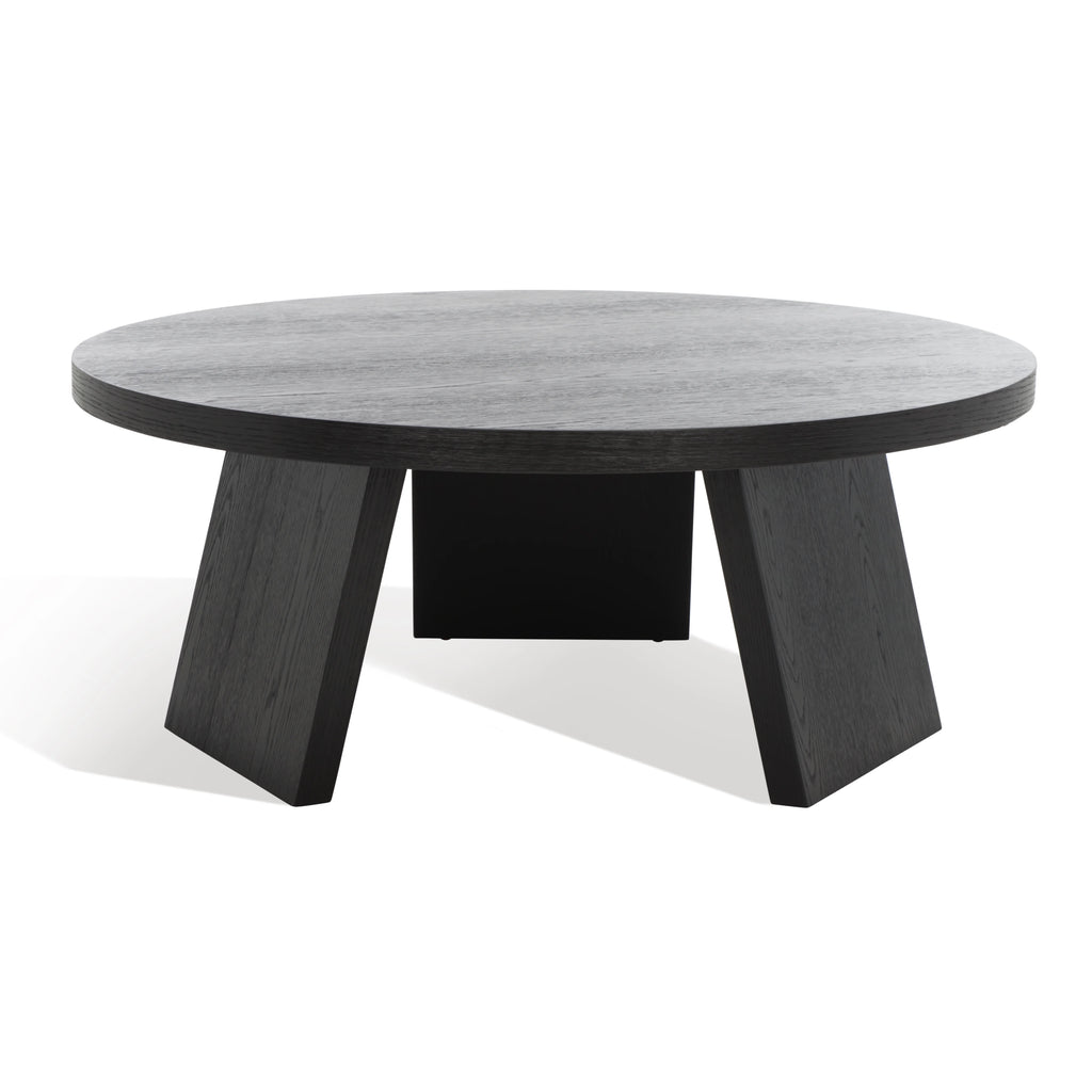 Black Round Wood Coffee Table M590623