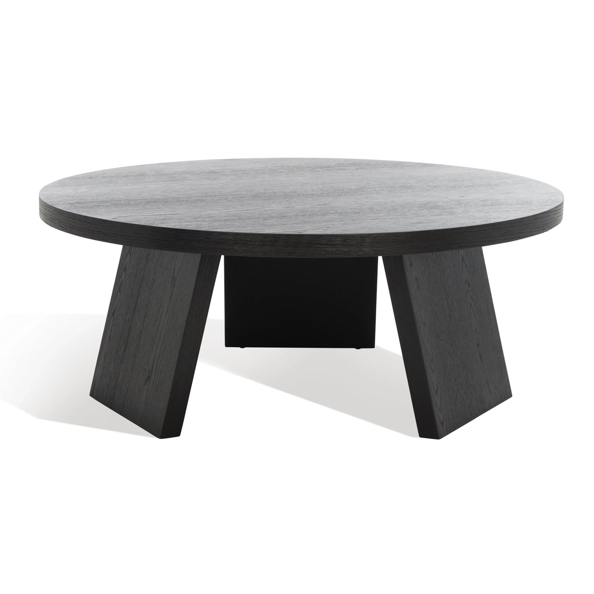 Black Round Wood Coffee Table M590623