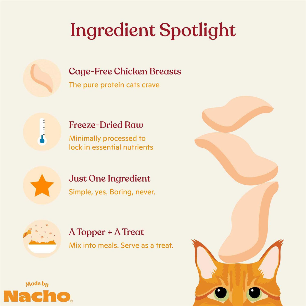Chicken Breast Freeze Dried Cat Treats C214733