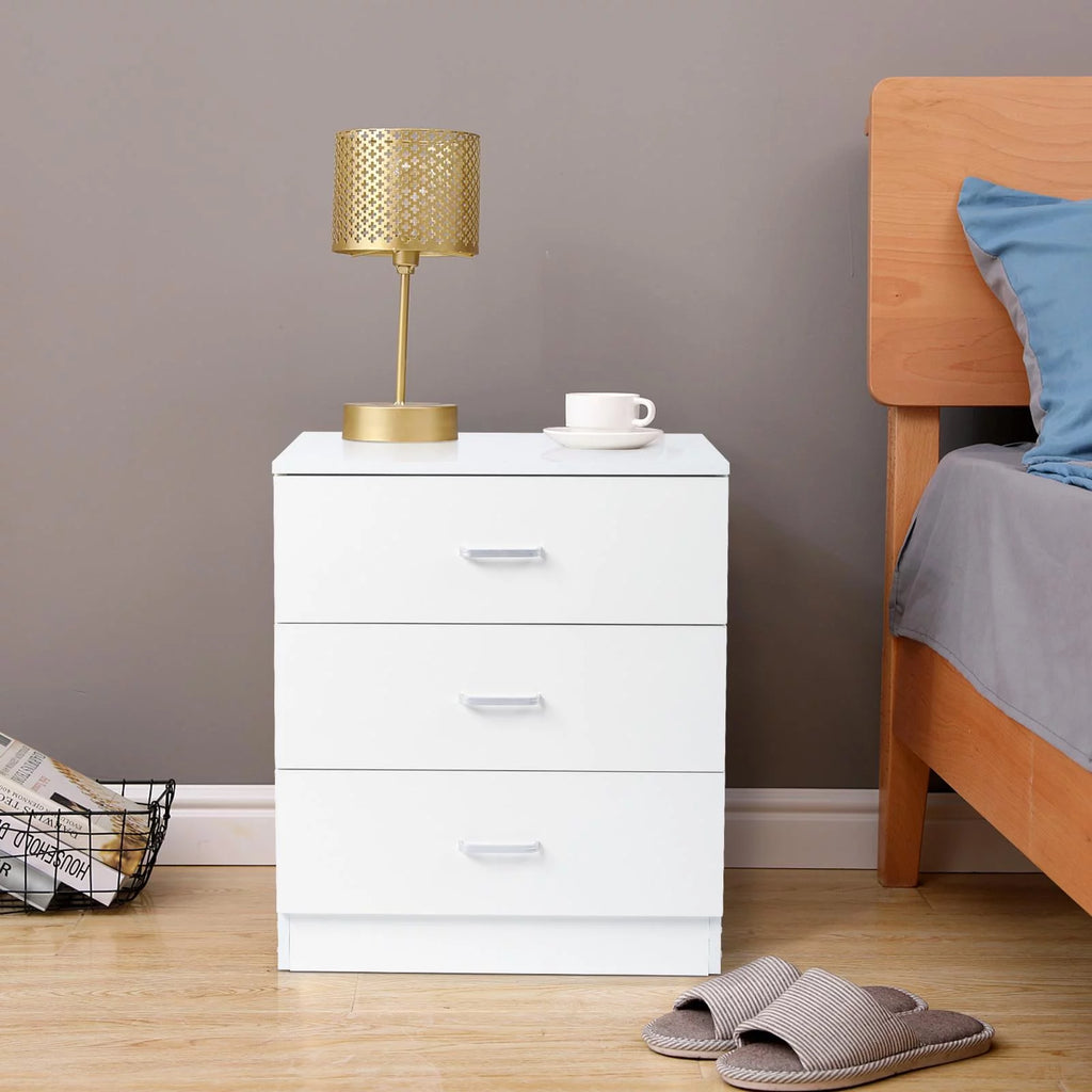 White 3 Drawer Dresser L787