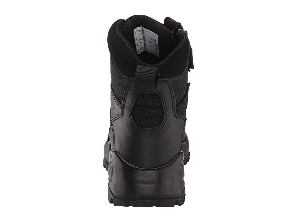 Black 6 inch Side Zip Boots R3341