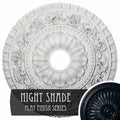23 1/2x22OD x 3 1/2x22ID x 2 1/8x22P Hand-Painted Ceiling Medallion B36348