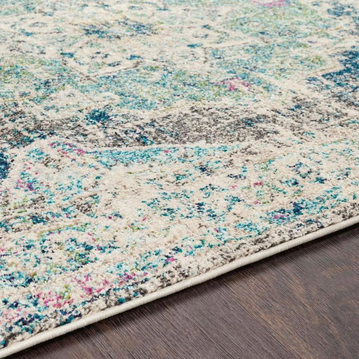 Navy Traditional Runner Area Rug T8069