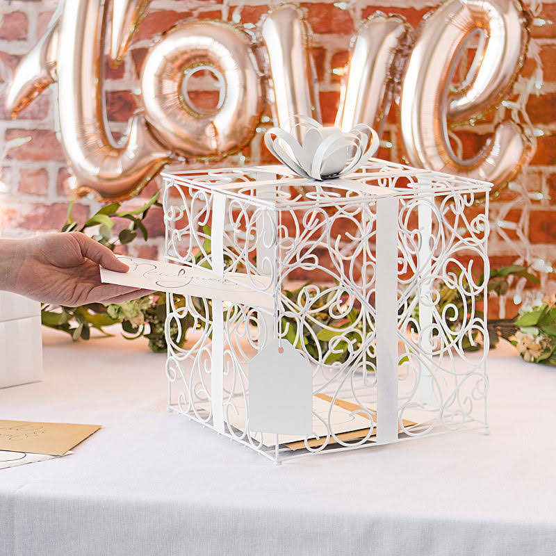 White Reception Card Holder L194790