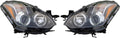 Pair Halogen Headlight for Nissan Altima Coupe 2010-2013 J608