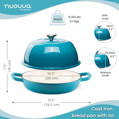 Enamelled Cast Iron Dutch Oven Pot, Dark Blue, 6 Quarts Q559344